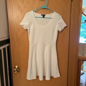 White Fit & Flare Dress